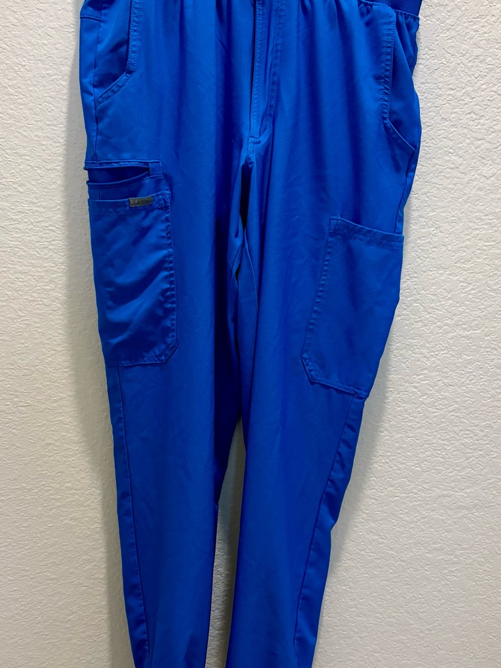 Landau Royal Blue Women's Cargo Scrub Pants
